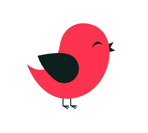 Colored Bird vector illustration Stock Illustration