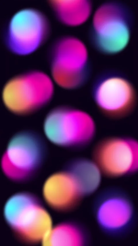 Colored blinking blurred light spots. Video stock 247585765