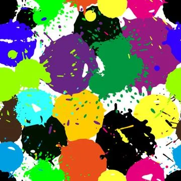 Colored blobs set Stock Illustration