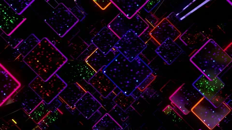 Colored blocks Stock Footage 157833706