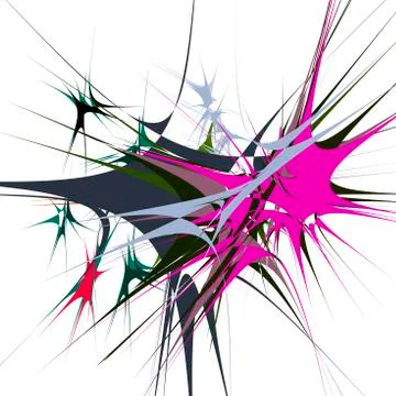 Colored blot on a white background Stock Illustration