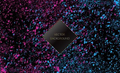 Colored blots and splatters design abstract background Stock Illustration