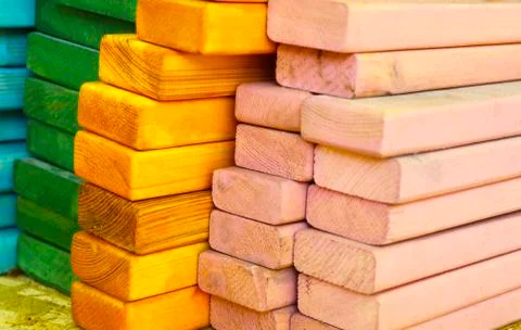 Colored boards Stockfoto's