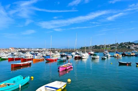 Colored boats 写真素材