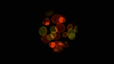Colored bokeh with sparkling light shine. Magic Christmas shimmer glow. Stock Footage 142572373