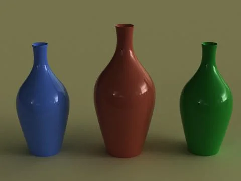 Colored bottles Stock Illustration