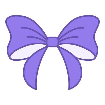 Colored Bow Icon. Vector Icon. Christmas and Holiday Concept Illustrazione stock