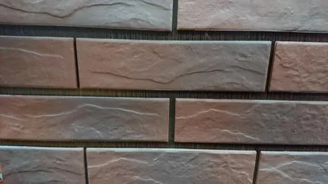 The colored brick wall texture background Stock Photos