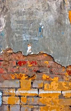 Colored brick wall texture Stock Photos