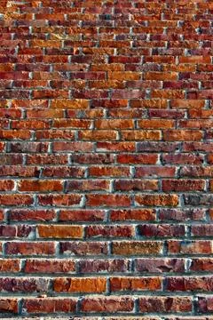Colored brick wall texture Stock Photos