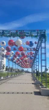 Colored Bridge Foto stock