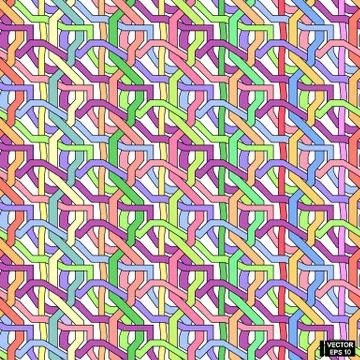 Colored bright seamless patterns with geometric texture イラスト素材