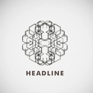 Colored broken lines on a light background Illustrazione stock