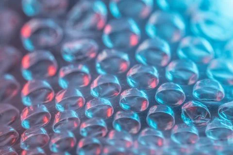 Colored bubble wrap for packaging Stock Photos