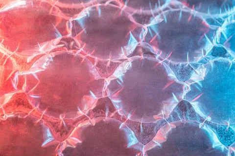 Colored bubble wrap for packaging Stock Photos