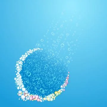 Colored bubbles Illustrazione stock