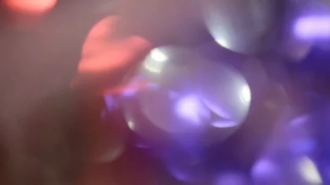 Colored bubbles, Imagination. Abstract glowing circles. Holiday soft with Stock Footage 98555766