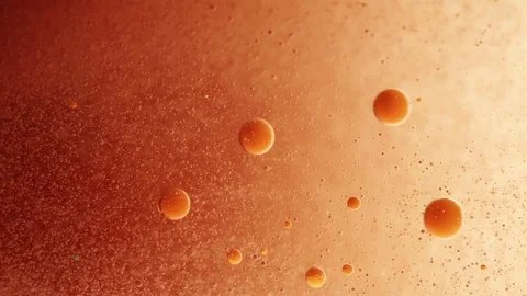 Colored bubbles of paint on the oil surface Stock Footage 81146714