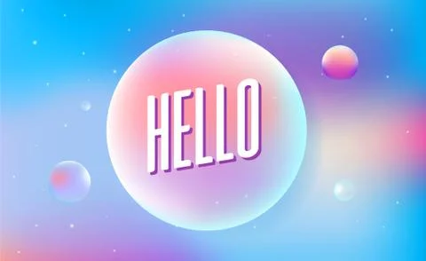 Colored bubbles with reflection set on background. vector Stock Illustration