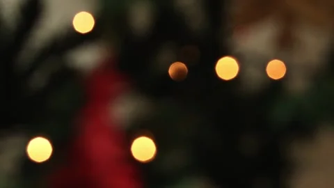 Colored bubles shining in christmas background Stock Footage 345680018