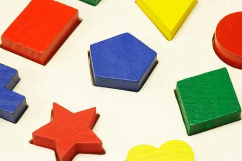 Colored building blocks Stock Photos