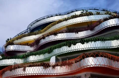 Colored building Foto stock