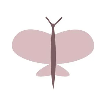 Colored butterfly hand drawn vector Stock Illustration