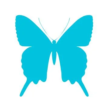 Colored Butterfly , vector illustration, icon. Stock Illustration