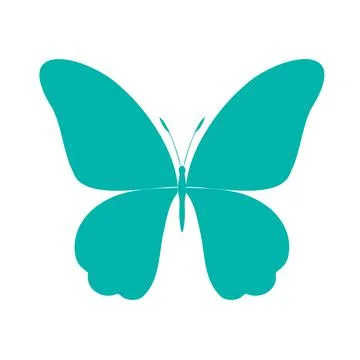 Colored Butterfly , vector illustration, icon. Stock Illustration