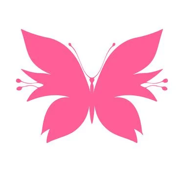 Colored Butterfly , vector illustration, icon. Stock Illustration