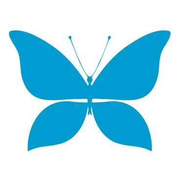 Colored Butterfly , vector illustration, icon. Stock Illustration