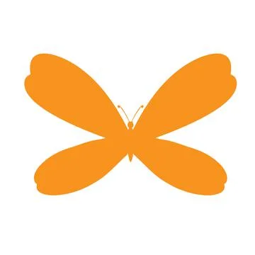 Colored Butterfly , vector illustration, icon. Stock Illustration