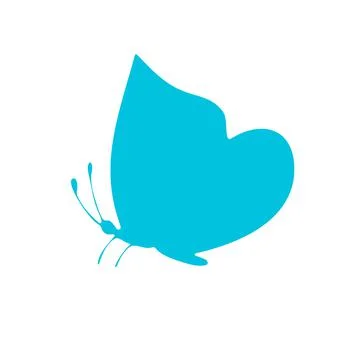 Colored Butterfly , vector illustration, icon. Illustrazione stock
