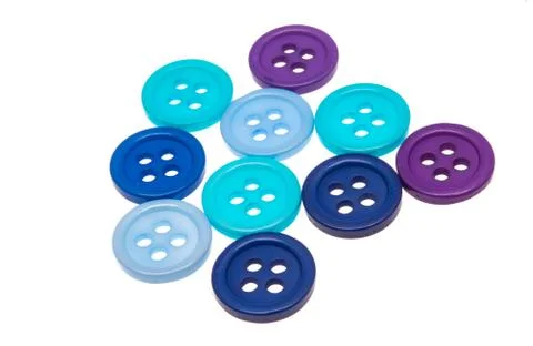 Colored buttons isolated Stock Photos