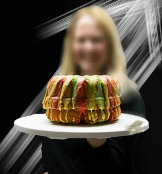 Colored cake Stock Photos