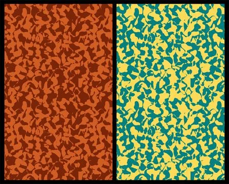 Colored camouflage pattern Stock Illustration