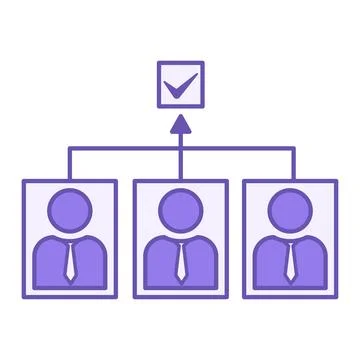 Colored Candidate Icon. Vector Illustration. Office Contenders, Voting for .. 스톡 일러스트