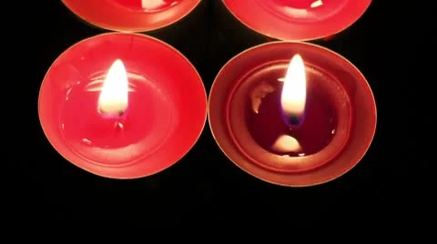 Colored Candlelight, move Stock Footage 8849440