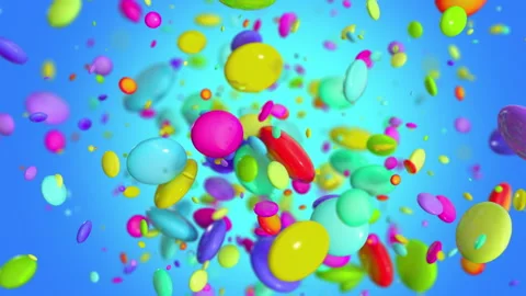 Colored Candy explosion in 4K Stock-Footage 130300574
