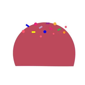 Colored candy on an isolated background. Dessert. Tea time. Design elements.  Stockillustratie