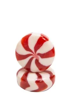 Colored candy on white background Stock Photos