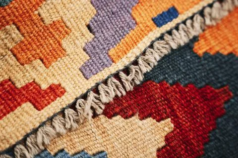 Colored carpet home carpet texture, cozy warm coating Foto stock