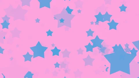 Colored Cartoony Stars Loop Abstract Background Stock Footage 118907321