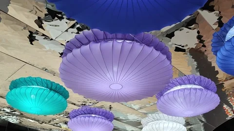 Colored Ceiling Stock Footage 176389552