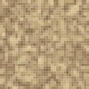 Colored ceramic stones. Abstract Smooth Brown Mosiac Texture abstract ceramic Stock Illustration