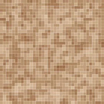 Colored ceramic stones. Abstract Smooth Brown Mosiac Texture abstract ceramic Stock Illustration