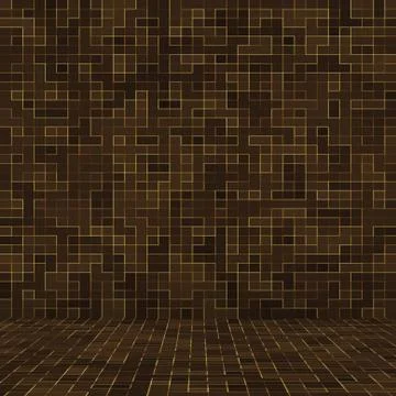 Colored ceramic stones. Abstract Smooth Brown Mosiac Texture abstract ceramic Stock Illustration