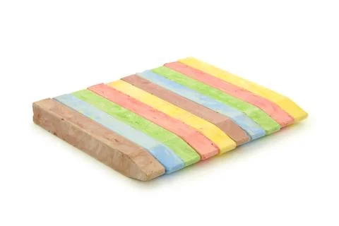 Colored chalk Stock Photos