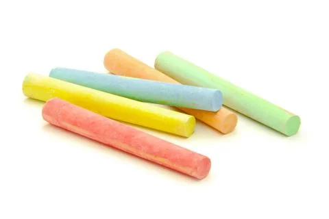 Colored chalk Stock Photos