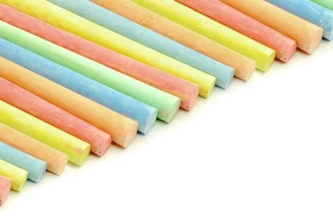 Colored chalk Stock Photos